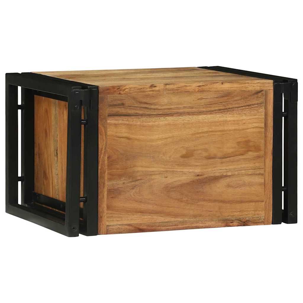 Étagère à vin 2 pc 46 x 35 x 27,5 cm Bois d'Acacia Massif - XIOS