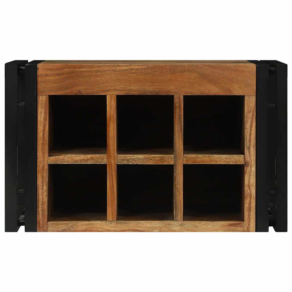Étagère à vin 2 pc 46 x 35 x 27,5 cm Bois d'Acacia Massif - XIOS