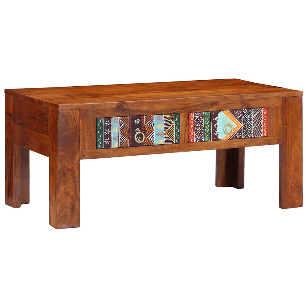 Table basse 90x50x40 cm bois d'acacia massif - XIOS