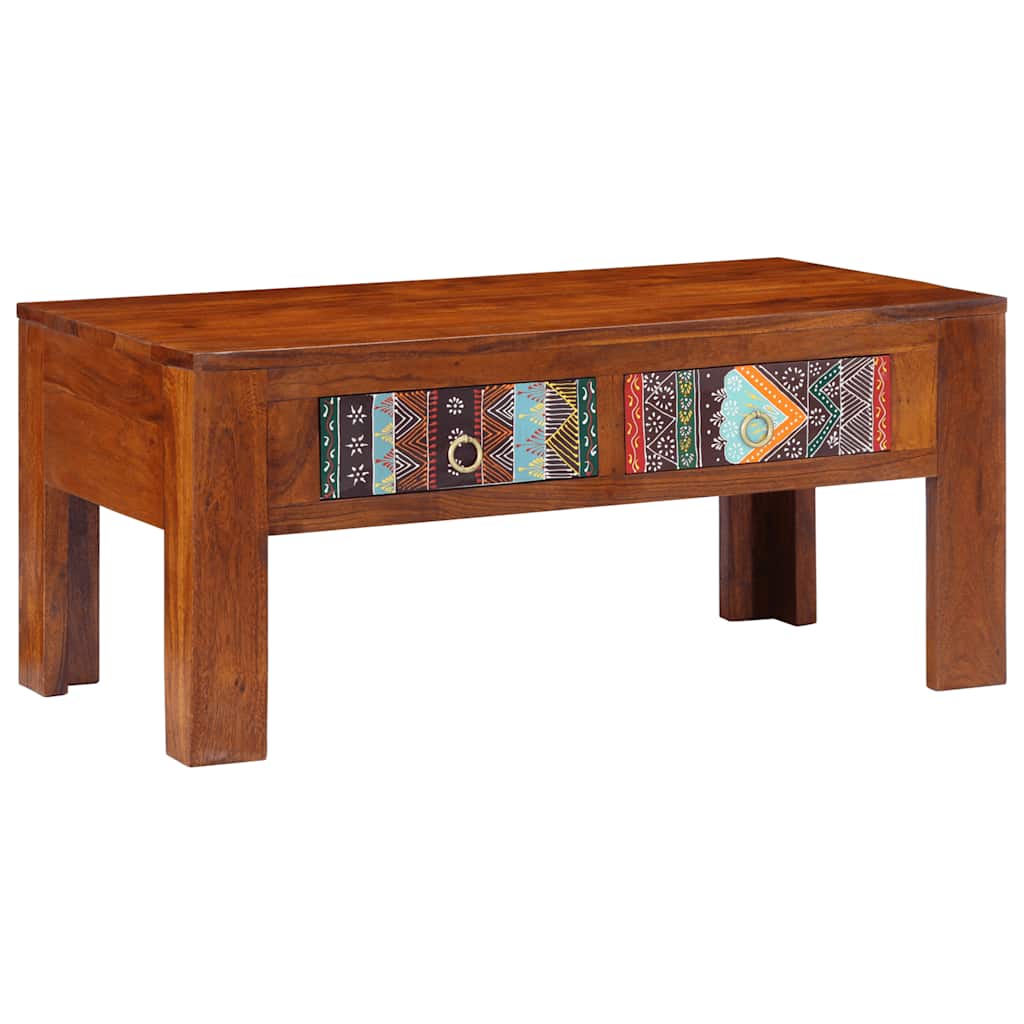 Table basse 90x50x40 cm bois d'acacia massif - XIOS
