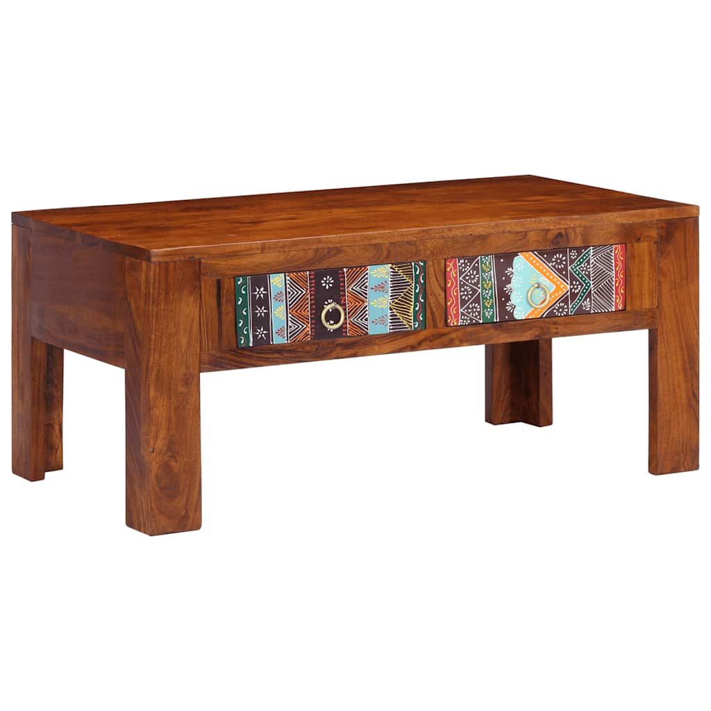 Table basse 90x50x40 cm bois d'acacia massif - XIOS