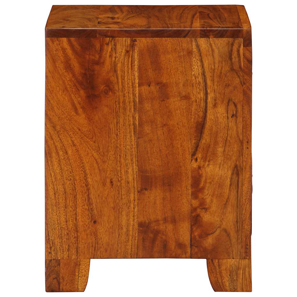 Table de chevet 35x35x45 cm bois d'acacia massif - XIOS