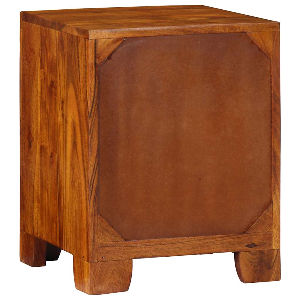 Table de chevet 35x35x45 cm bois d'acacia massif - XIOS
