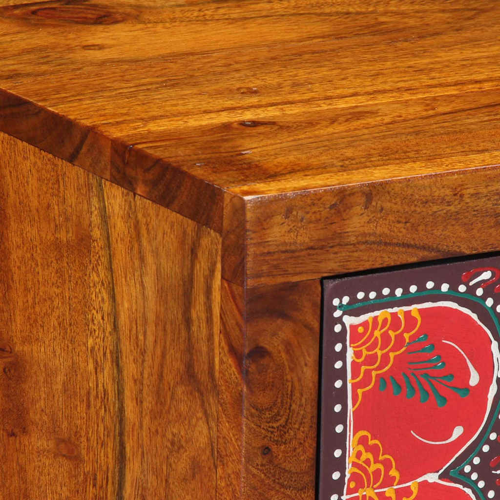 Table de chevet 35x35x45 cm bois d'acacia massif - XIOS