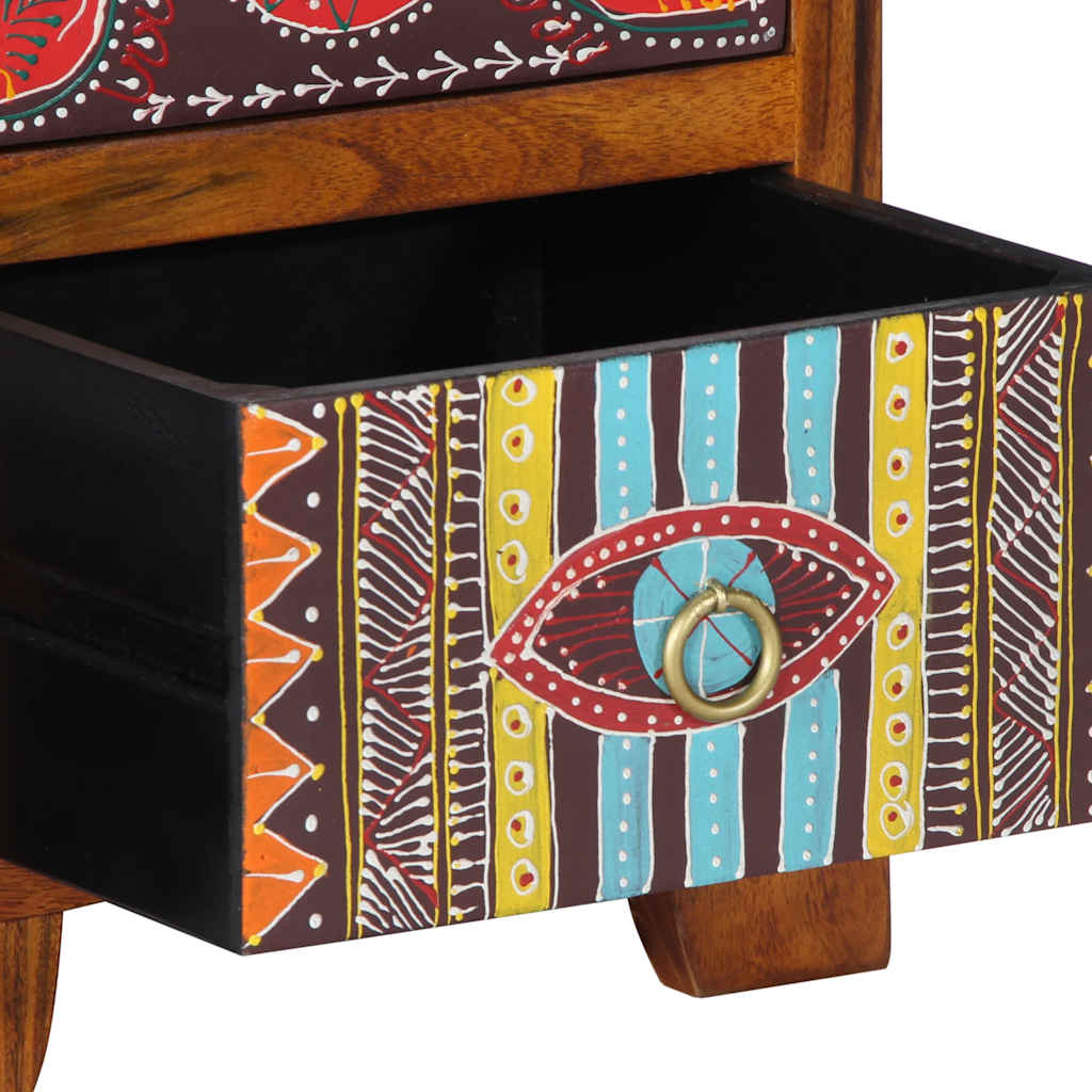 Table de chevet 35x35x45 cm bois d'acacia massif - XIOS