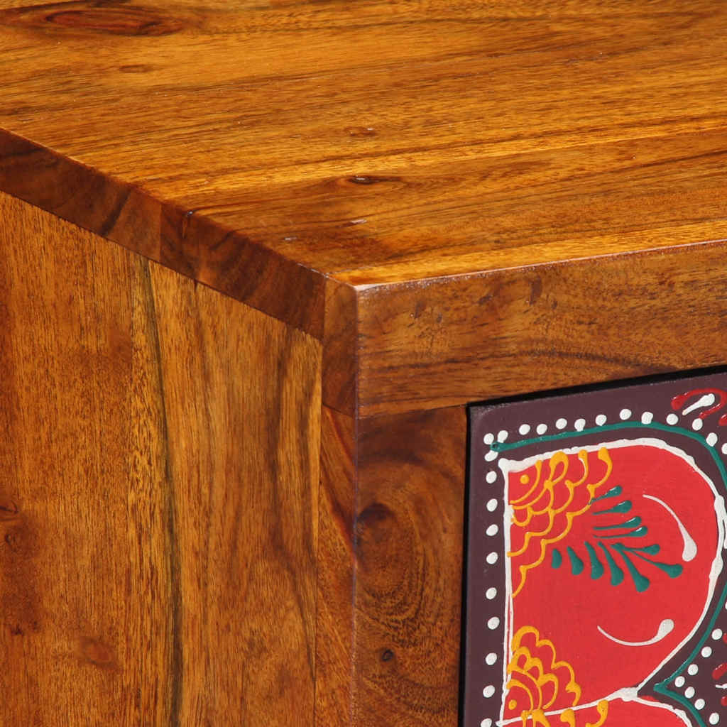 Table de chevet 2 pcs 35x35x45 cm bois d'acacia massif - XIOS