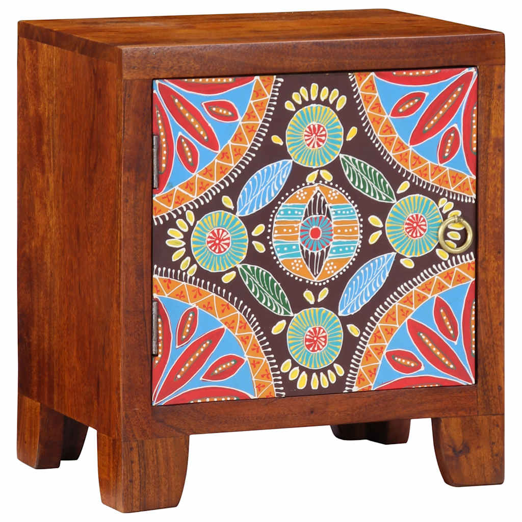 Table de chevet 40x30x45 cm bois d'acacia massif - XIOS