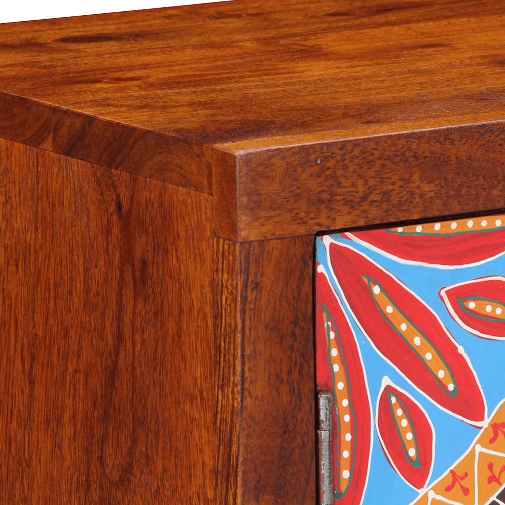 Table de chevet 40x30x45 cm bois d'acacia massif - XIOS