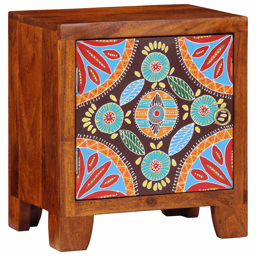 Table de chevet 40x30x45 cm bois d'acacia massif - XIOS