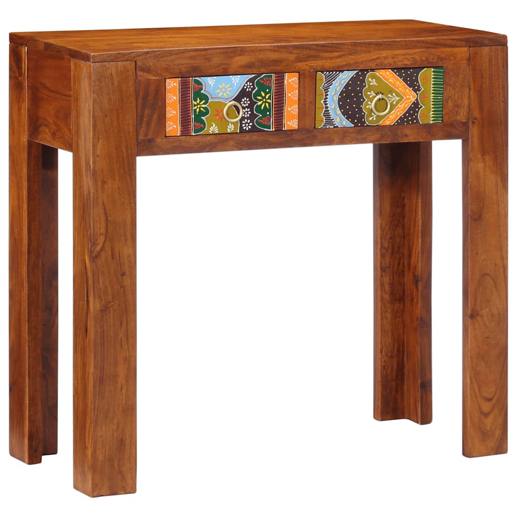 Table console 80x35x75 cm bois massif d'acacia - XIOS