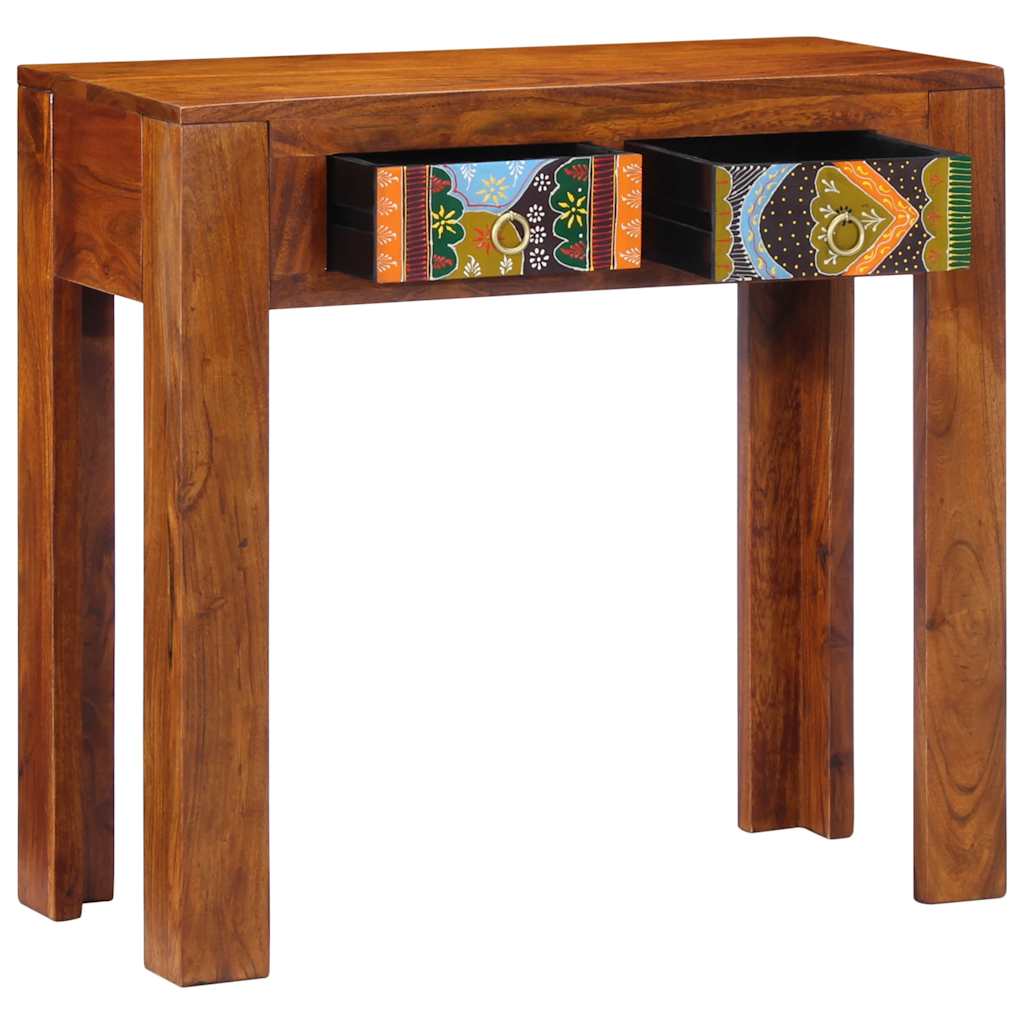 Table console 80x35x75 cm bois massif d'acacia - XIOS
