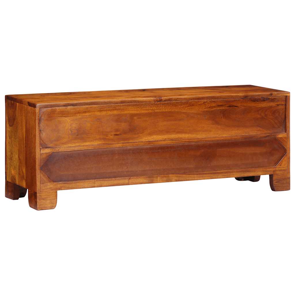 Meuble TV multicolore 110x30x40 bois d'acacia massif - XIOS