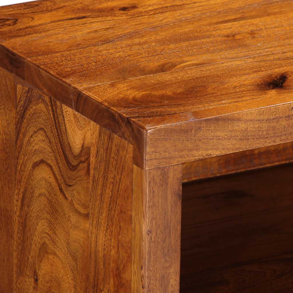 Meuble TV multicolore 110x30x40 bois d'acacia massif - XIOS