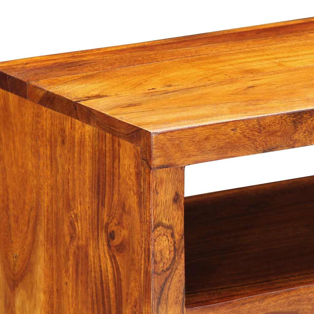 Meuble TV mural multicolore 90x30x30 bois massif d'acacia - XIOS