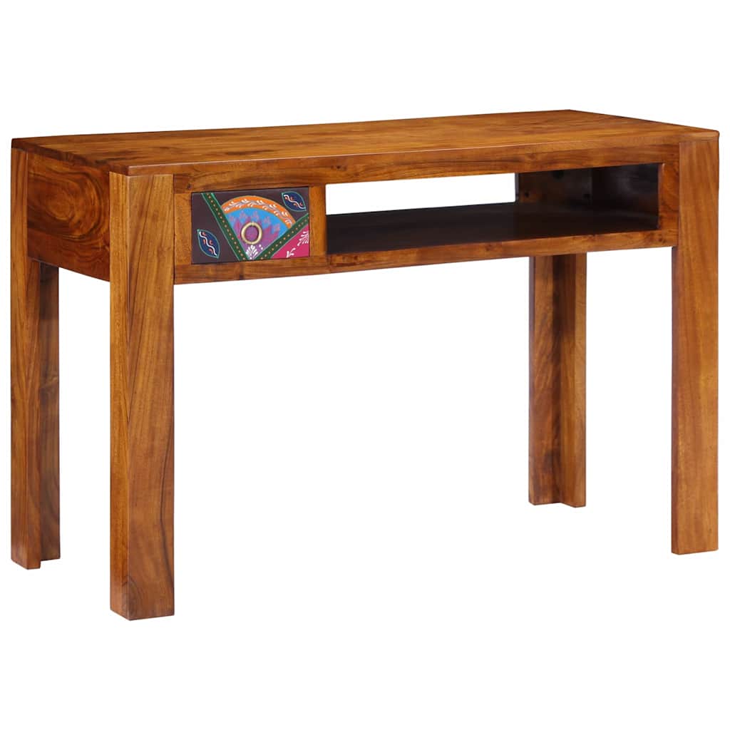 Bureau avec tiroir Marron 110 x 50 x 73 cm Bois d'acacia massif - XIOS
