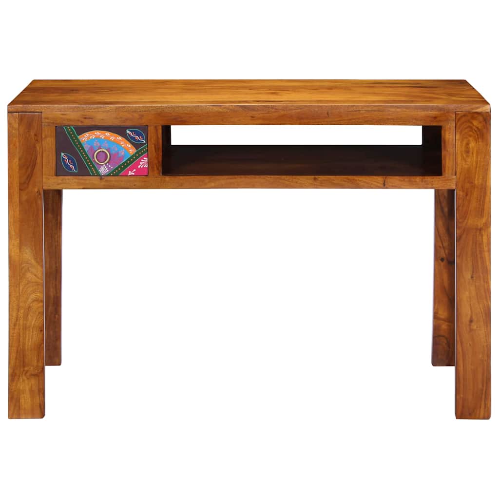 Bureau avec tiroir Marron 110 x 50 x 73 cm Bois d'acacia massif - XIOS