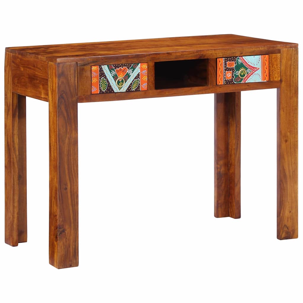 Bureau avec tiroir Marron 100 x 50 x 75 cm Bois d'acacia massif - XIOS