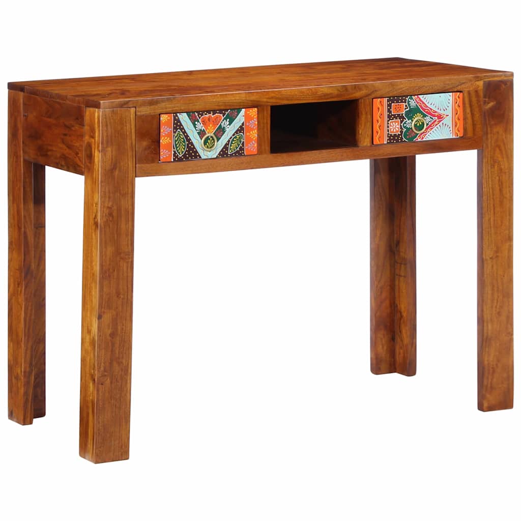 Bureau avec tiroir Marron 100 x 50 x 75 cm Bois d'acacia massif - XIOS