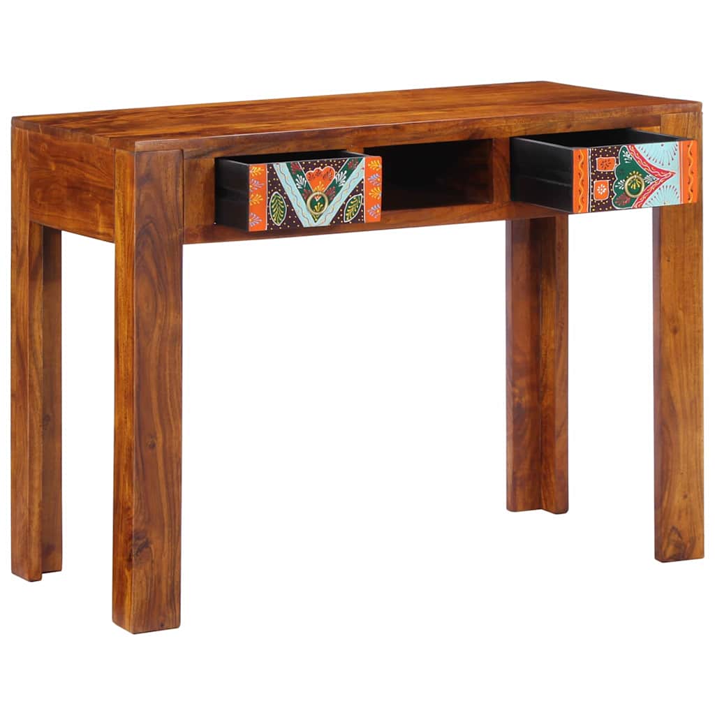 Bureau avec tiroir Marron 100 x 50 x 75 cm Bois d'acacia massif - XIOS
