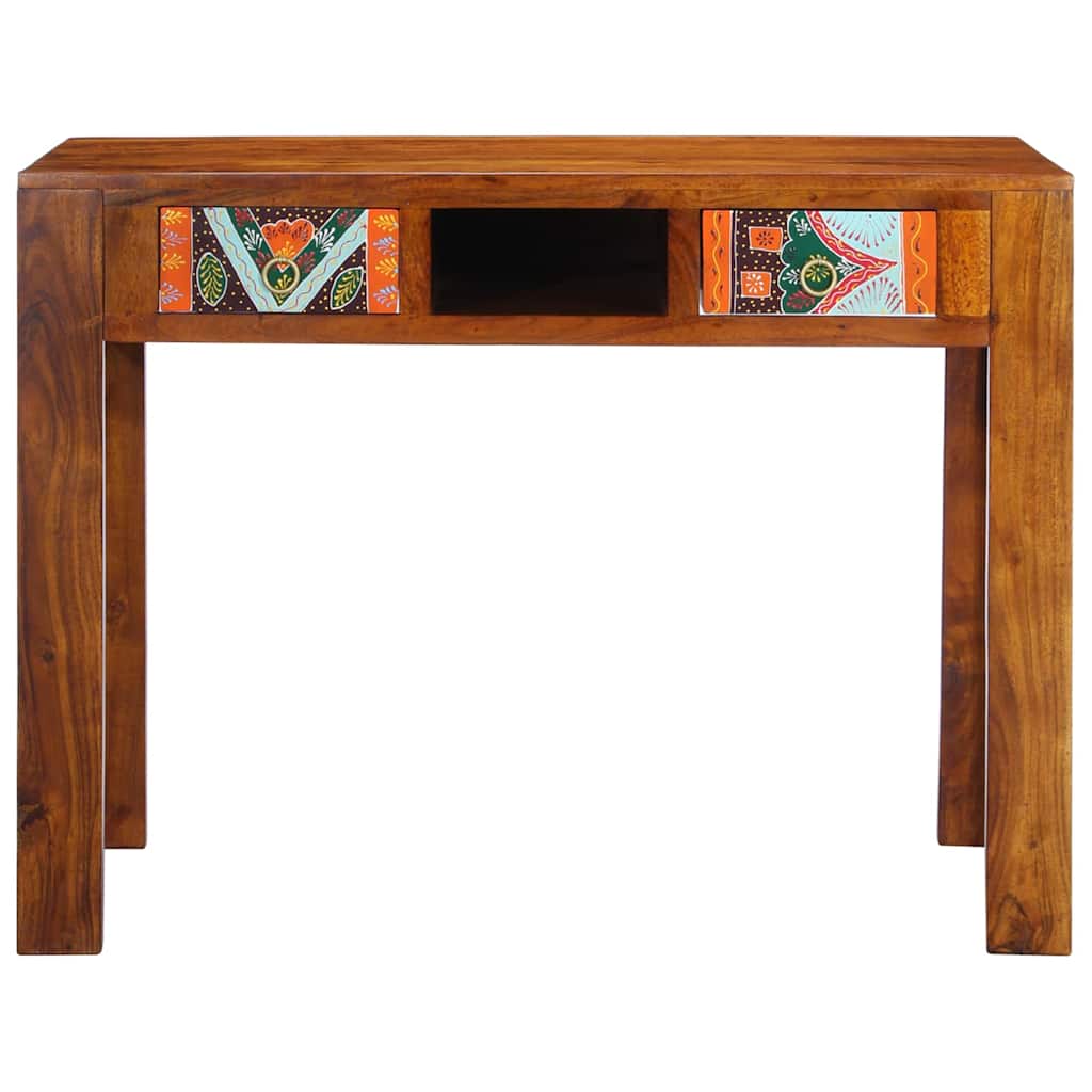 Bureau avec tiroir Marron 100 x 50 x 75 cm Bois d'acacia massif - XIOS