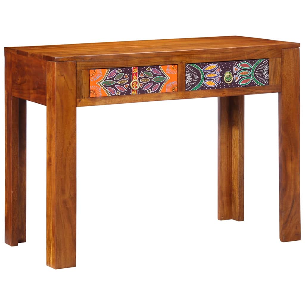 Bureau avec tiroir Marron 100 x 50 x 75 cm Bois d'acacia massif - XIOS