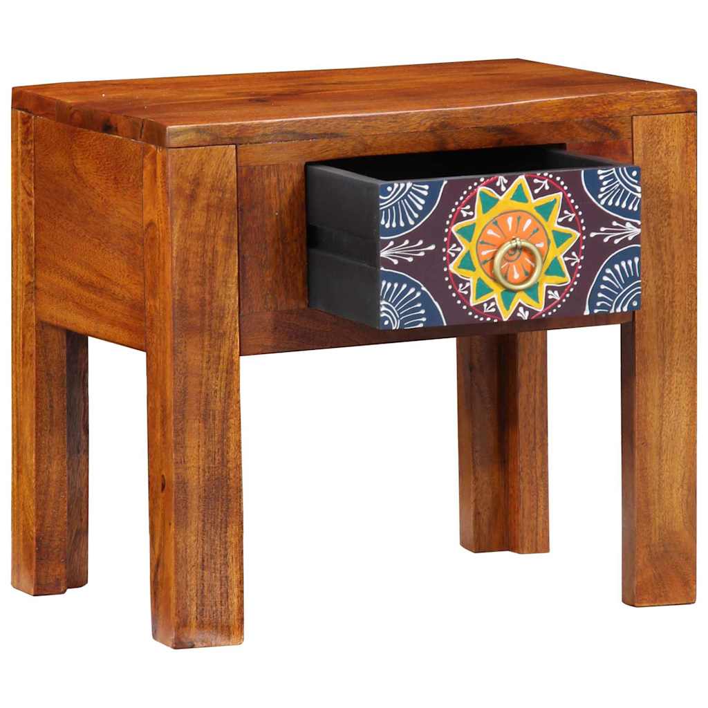Table d'appoint Marron 40 x 30 x 36 cm Bois d'acacia massif - XIOS