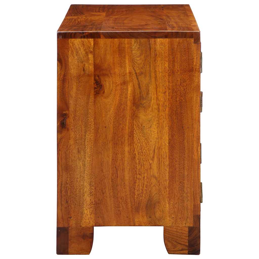 Cabinet à chaussures 90 x 35 x 55 cm Bois d'Acacia Massif