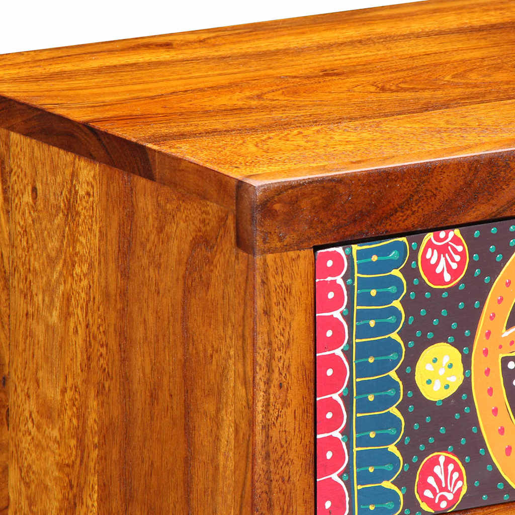 Cabinet de chevet Marron 40 x 35 x 35 cm Bois d'Acacia Massif - XIOS
