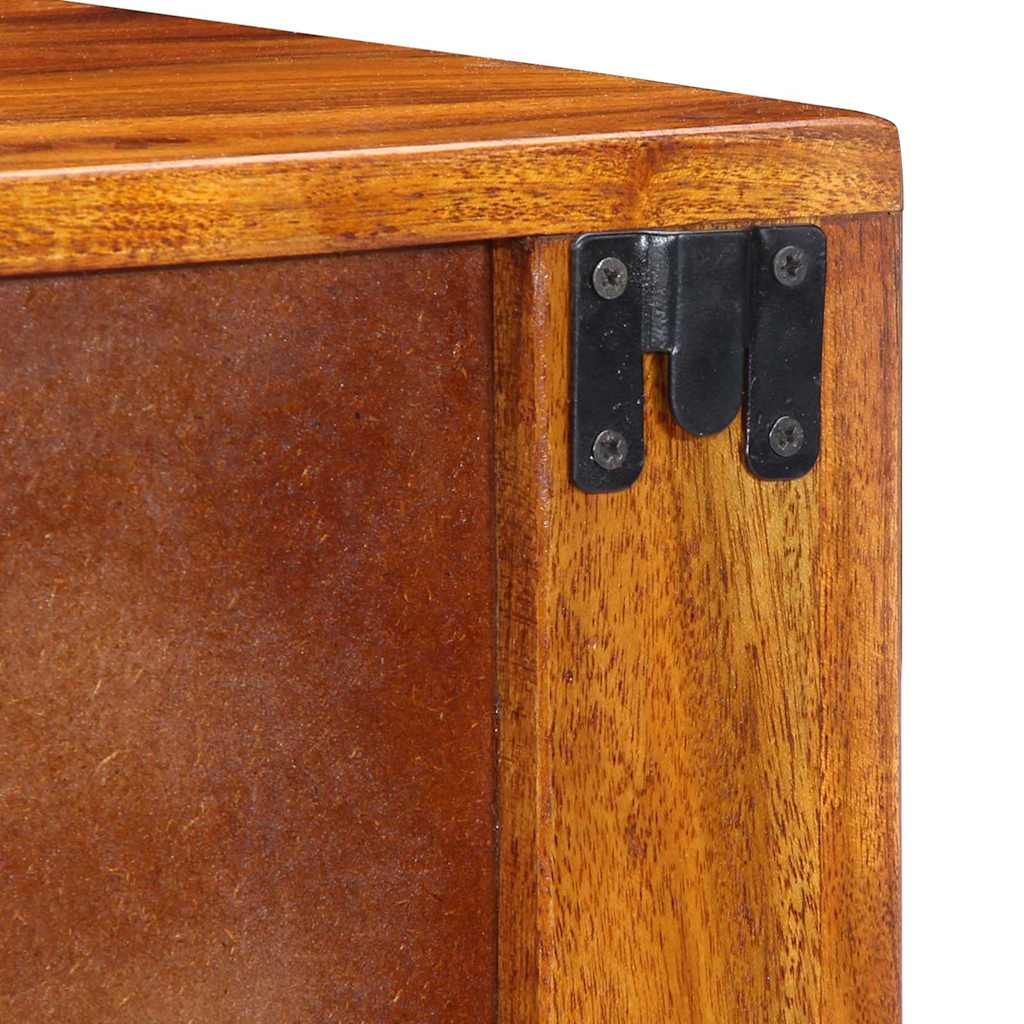 Cabinet de chevet Marron 40 x 35 x 35 cm Bois d'Acacia Massif - XIOS