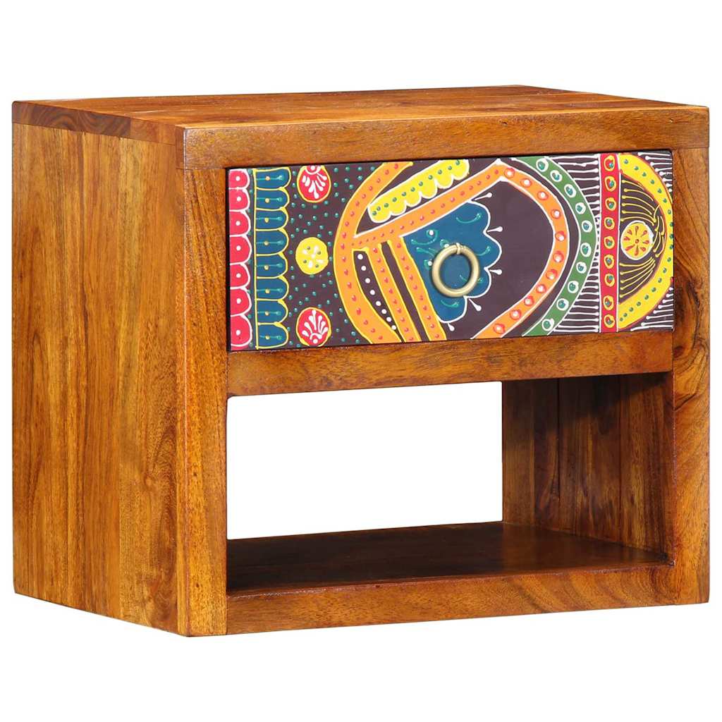 Cabinet de chevet Marron 40 x 35 x 35 cm Bois d'Acacia Massif - XIOS