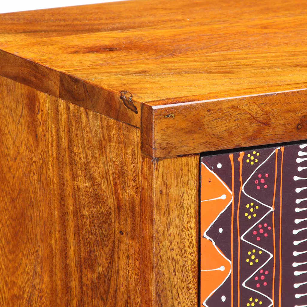 Cabinet de chevet Marron 35 x 30 x 22 cm Bois d'acacia massif - XIOS