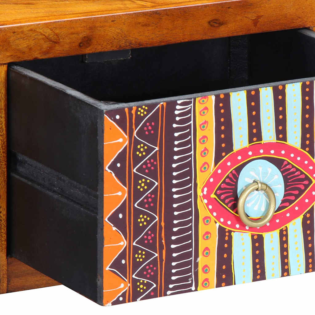 Cabinet de chevet Marron 35 x 30 x 22 cm Bois d'acacia massif - XIOS