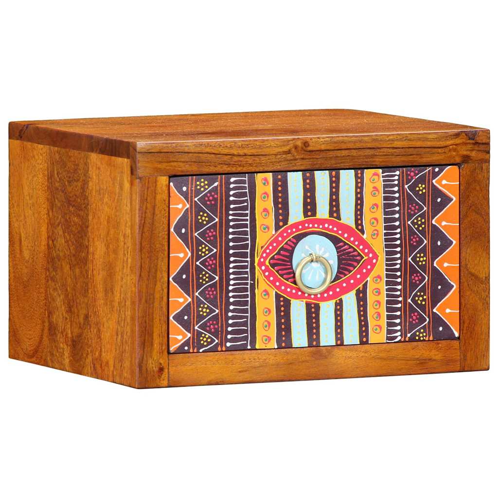 Cabinet de chevet Marron 35 x 30 x 22 cm Bois d'acacia massif - XIOS