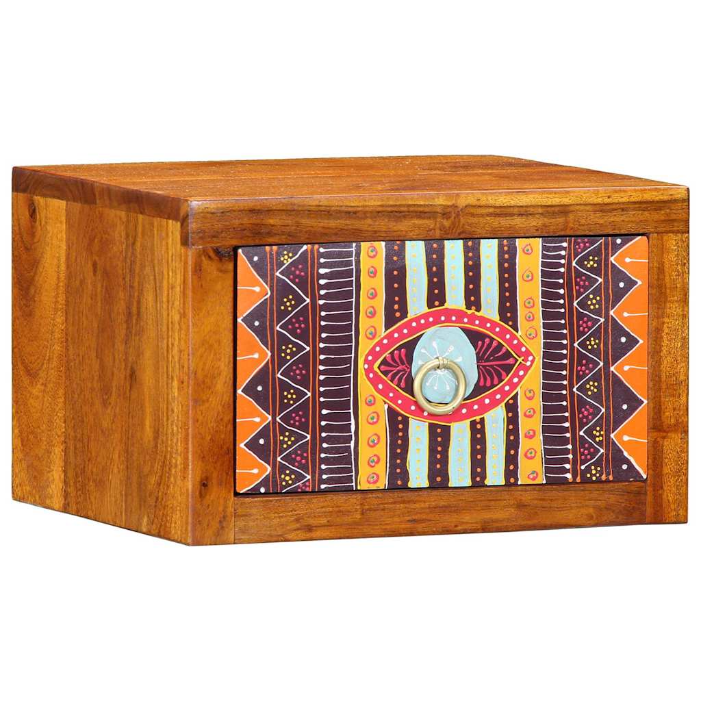 Cabinet de chevet Marron 35 x 30 x 22 cm Bois d'acacia massif - XIOS