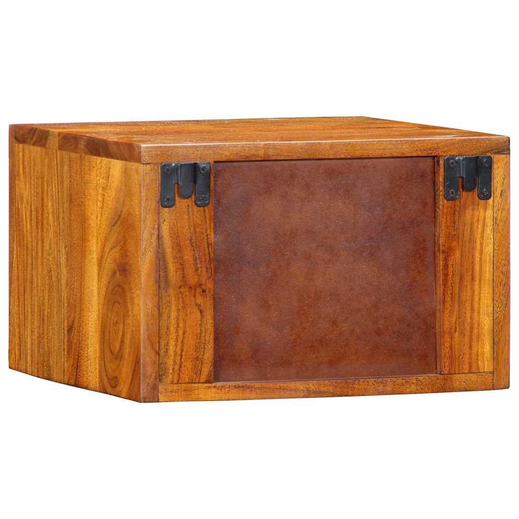 Cabinet de chevet Marron 35 x 30 x 22 cm Bois d'acacia massif - XIOS