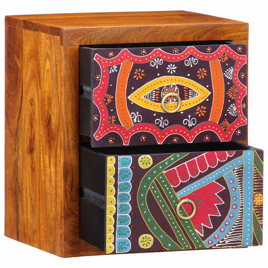 Cabinet de chevet avec tiroir 2 pcs Marron 35 x 30 x 40 cm - XIOS