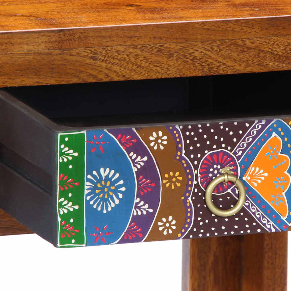 Table de Toilette Marron 90 x 45 x 75 cm Bois d'acacia massif - XIOS