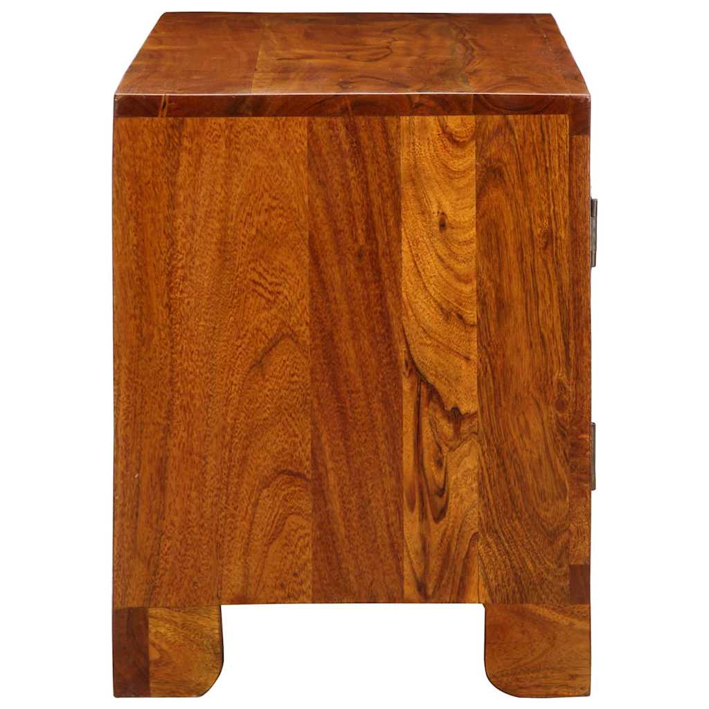 Banc à chaussures avec stockage Marron miel 100 x 35 x 45 cm