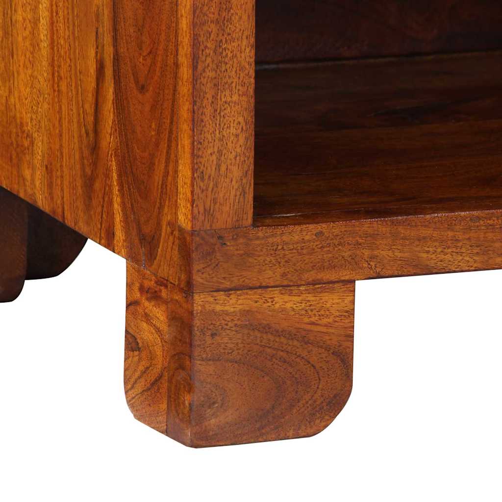 Guéridon téléphone Marron 40 x 35 x 75 cm Bois d'acacia massif - XIOS