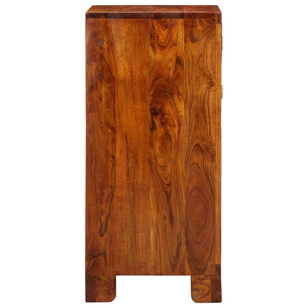 Guéridon téléphone Marron 40 x 35 x 75 cm Bois d'acacia massif - XIOS
