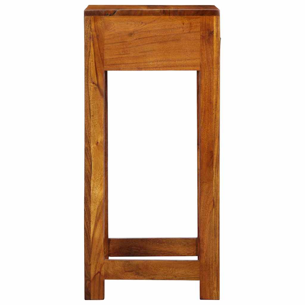 Guéridon téléphone Marron 35 x 35 x 75 cm Bois d'acacia massif - XIOS