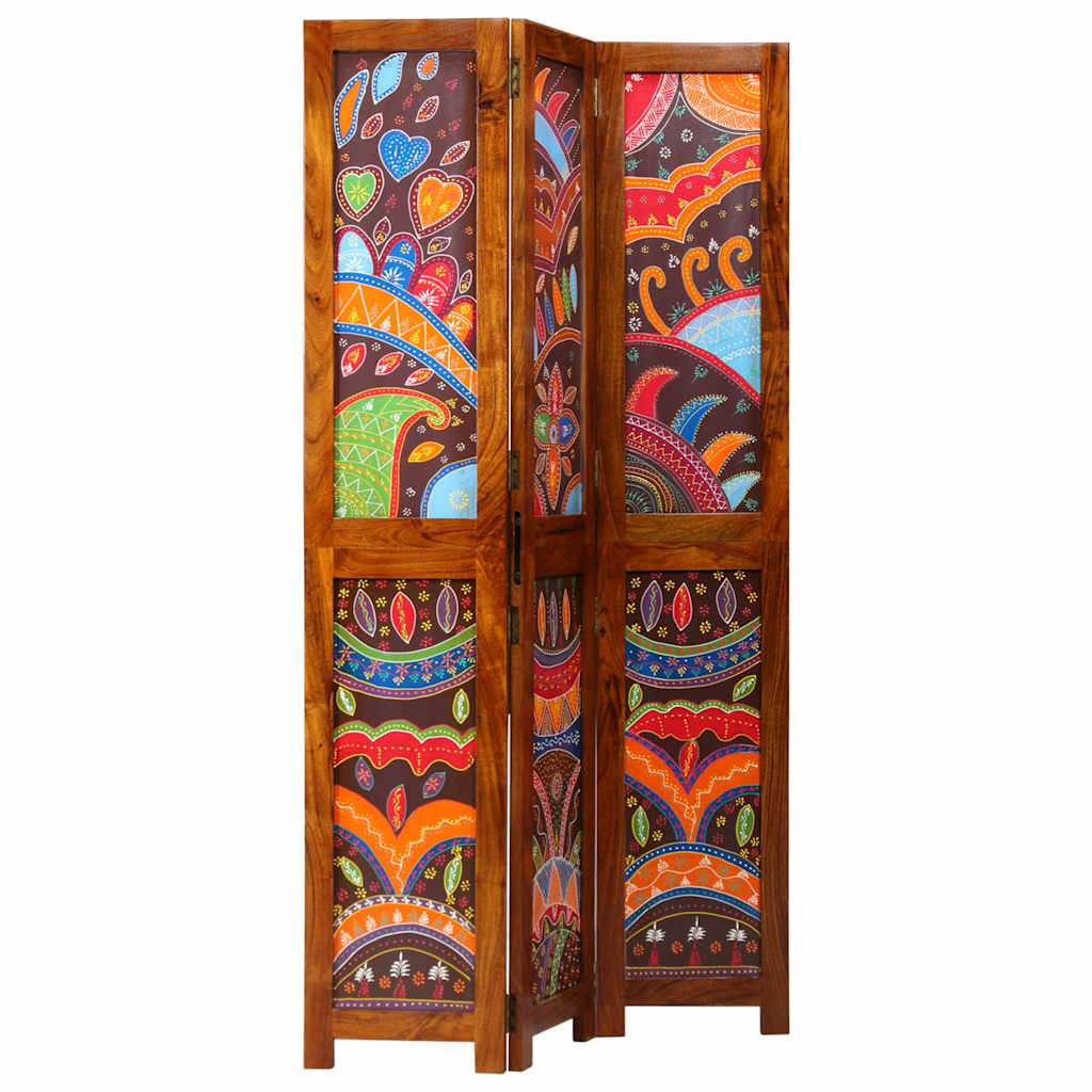 Paravent Marron 105 x 180 cm Bois d'acacia massif - XIOS