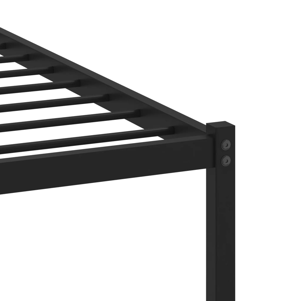 Cadre de lit en métal sans matelas chêne fumé 183x213 cm - XIOS