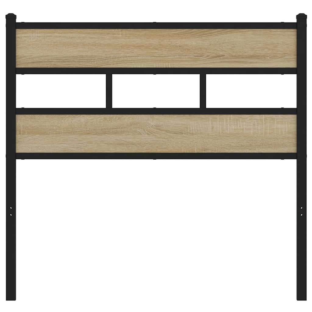 Tête de lit de remplacement chêne sonoma 80 cm fer et bois d’ingénierie - XIOS