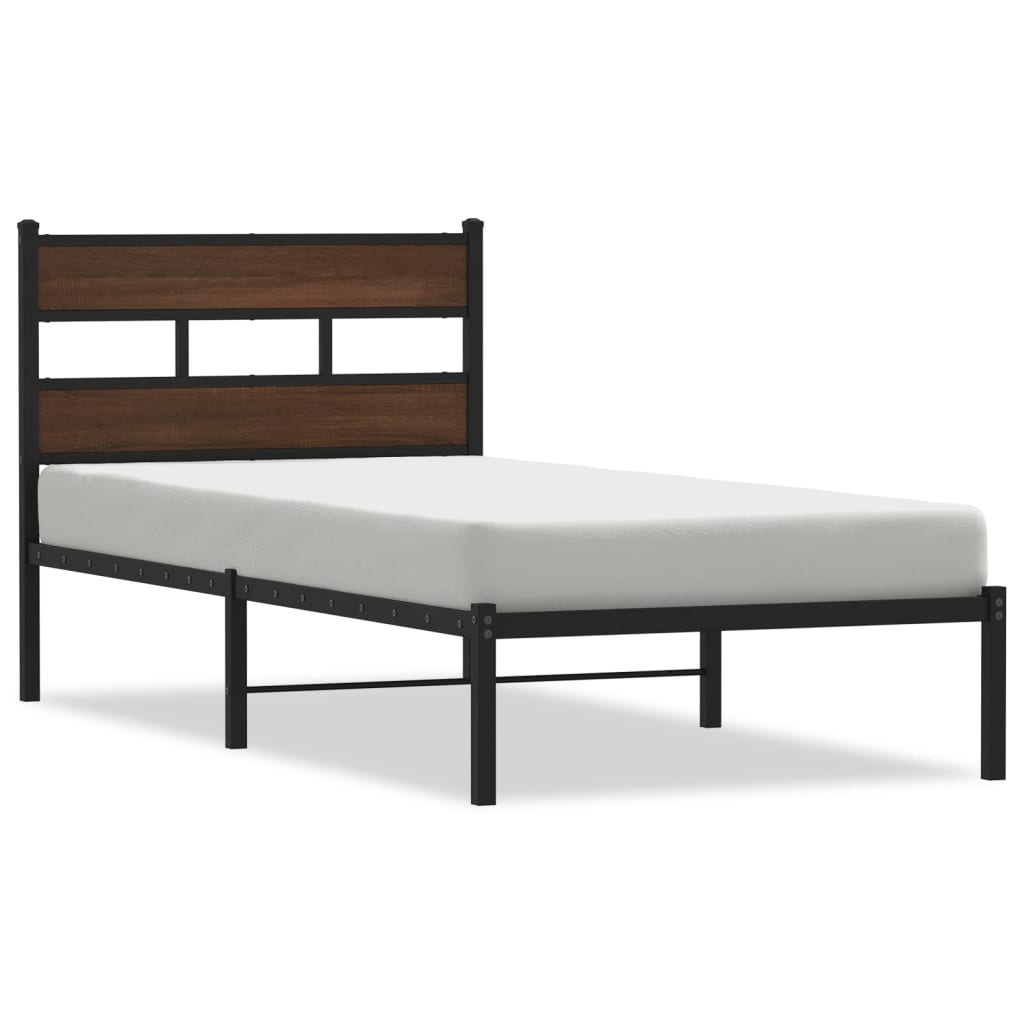 Cadre de lit sans matelas avec tête de lit 100x190 cm - XIOS