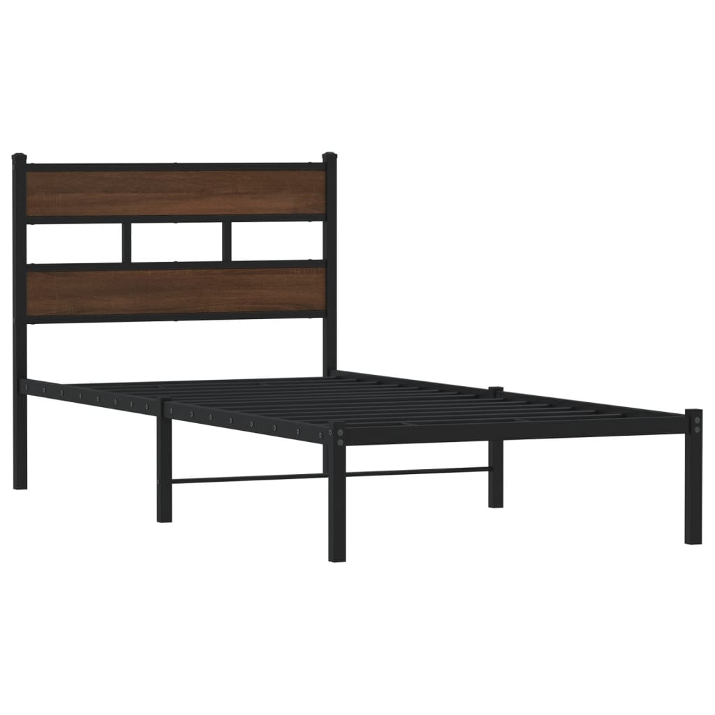 Cadre de lit sans matelas avec tête de lit 100x190 cm - XIOS
