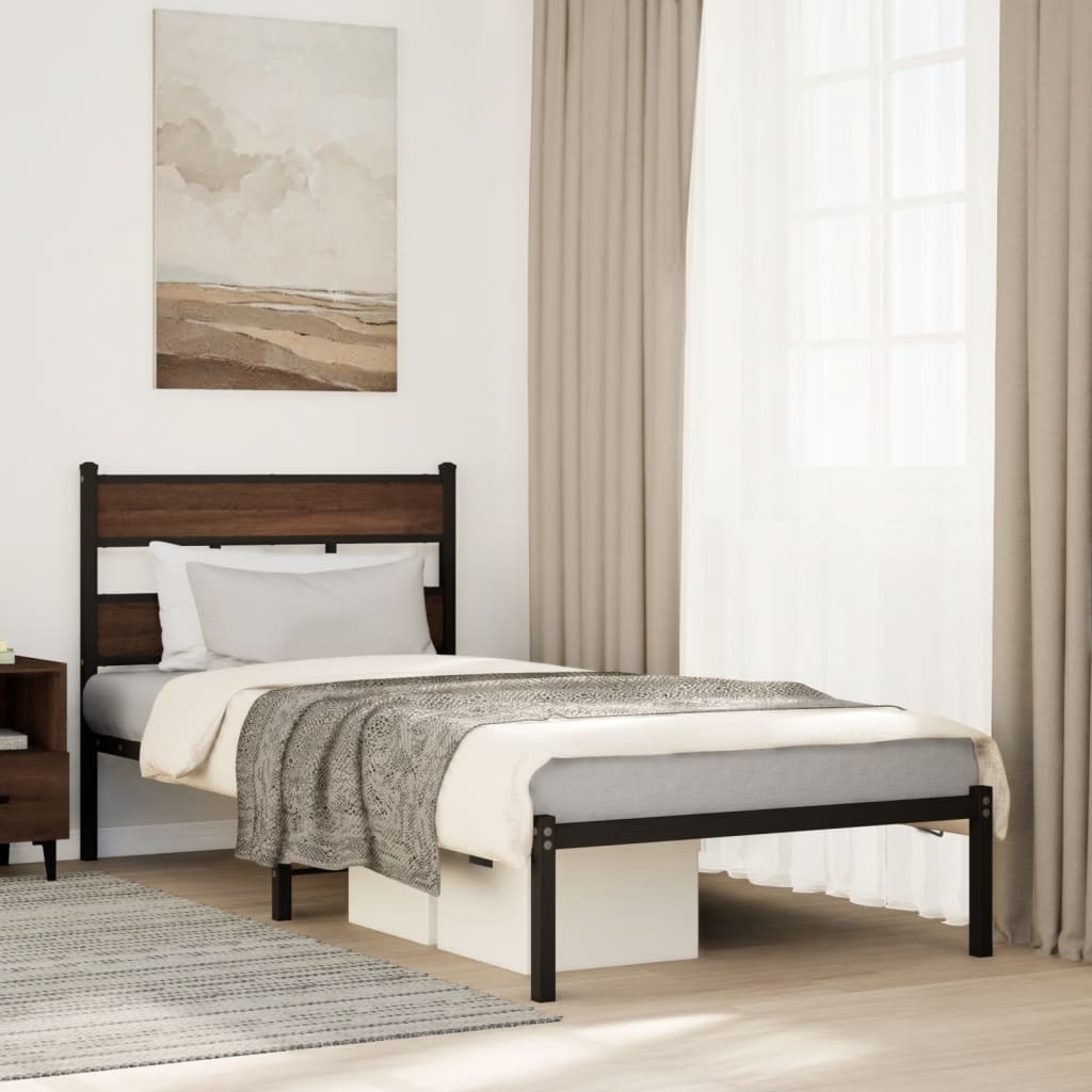 Cadre de lit sans matelas avec tête de lit 107x203 cm - XIOS