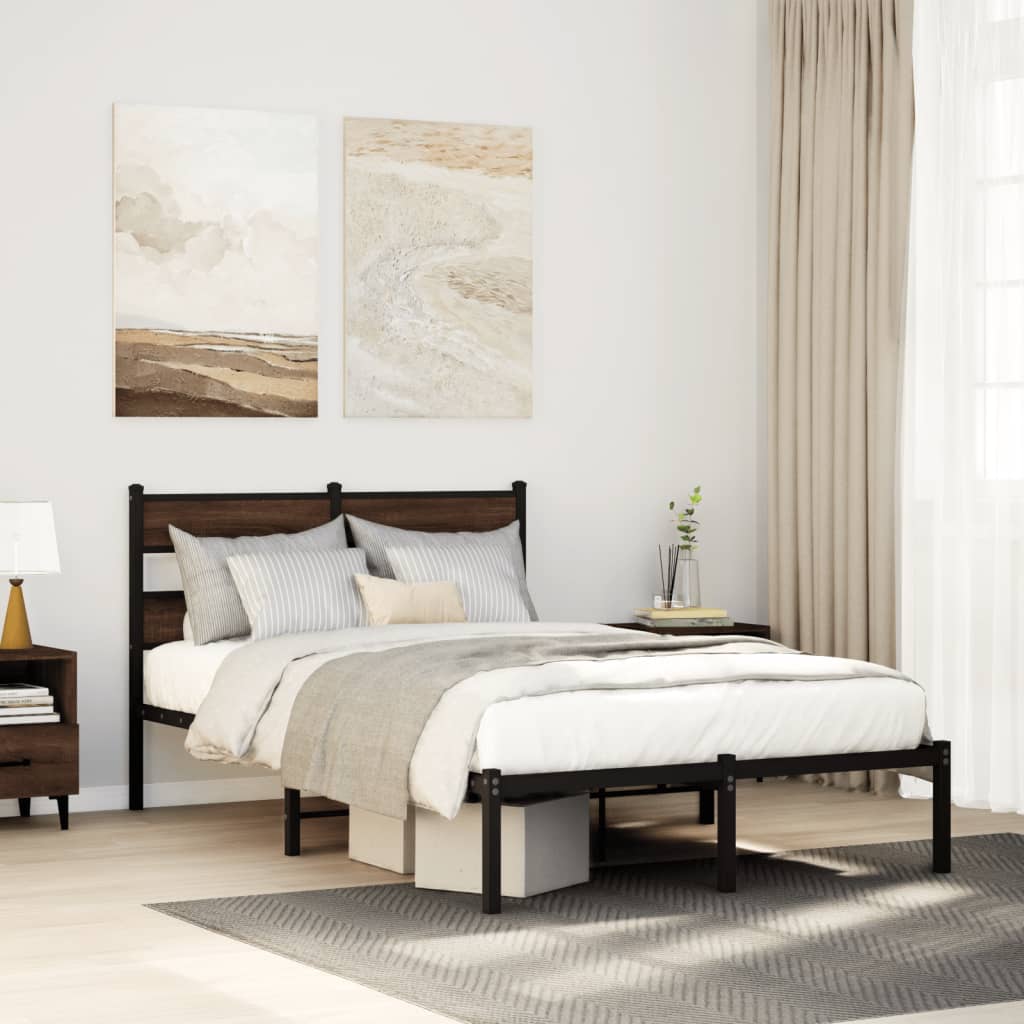 Cadre de lit sans matelas avec tête de lit 120x190 cm - XIOS