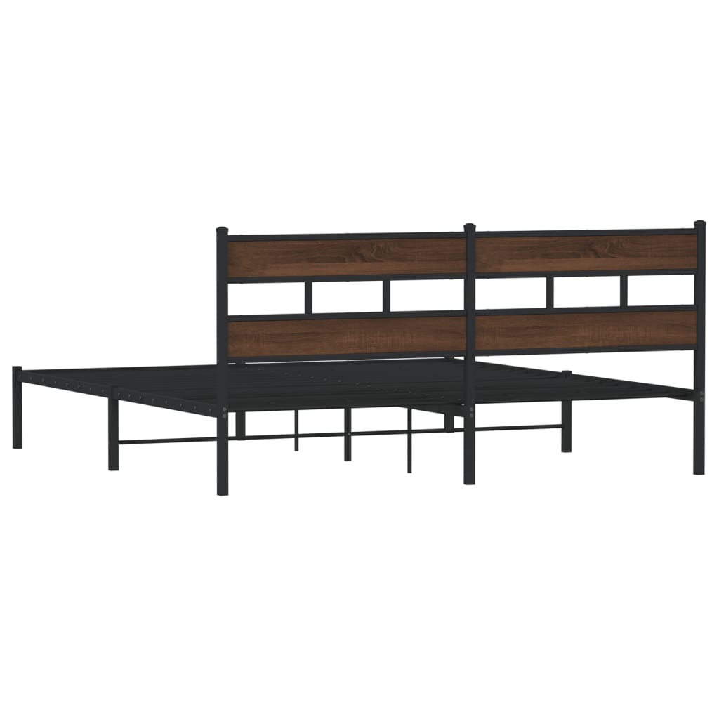 Cadre de lit sans matelas avec tête de lit 190x200 cm - XIOS