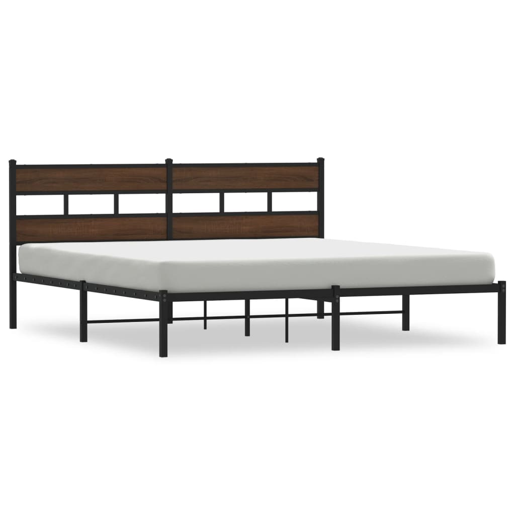 Cadre de lit sans matelas avec tête de lit 200x200 cm - XIOS